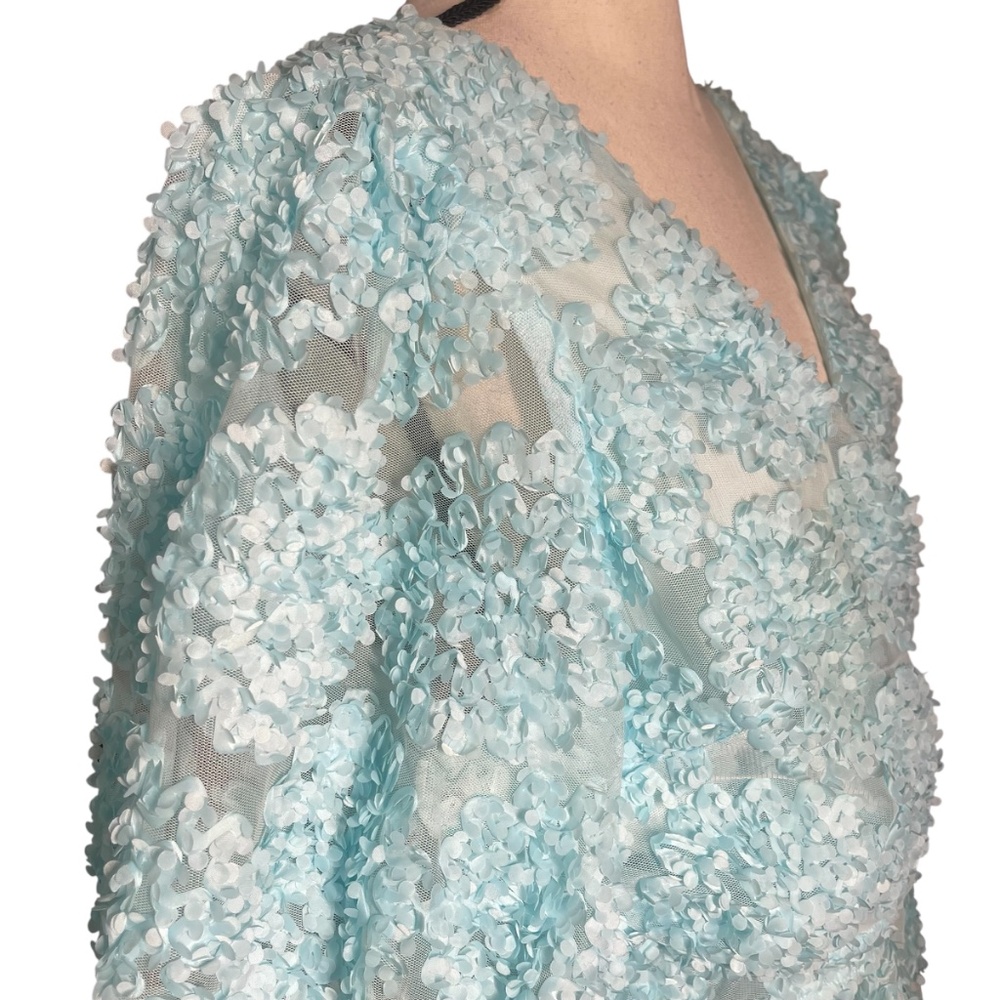 Eloquii Floral Petal Wrap Dress - Picture 6 of 6